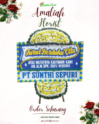 Papan Bunga Duka di Rimbo Ilir