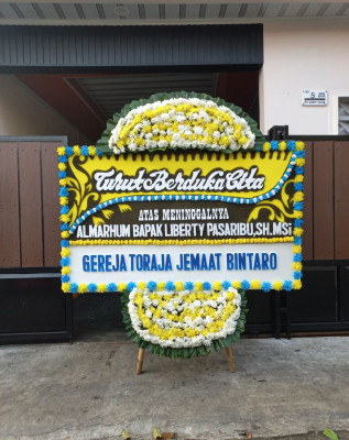 Papan Bunga Duka di Rimbo Ilir